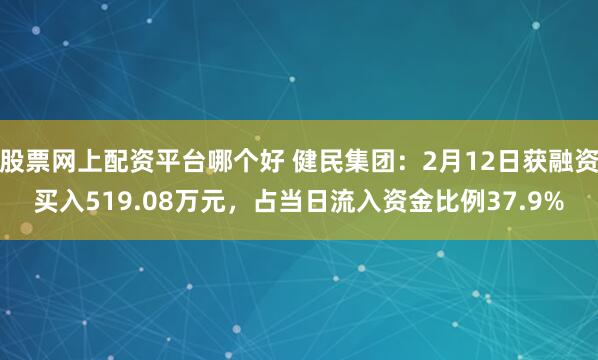 股票网上配资平台哪个好 健民集团：2月12日获融资买入519.08万元，占当日流入资金比例37.9%