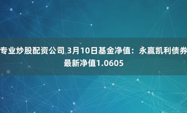 专业炒股配资公司 3月10日基金净值：永赢凯利债券最新净值1.0605